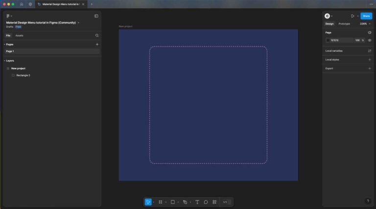Material Design Menu tutorial in Figma - Ema Ghanam